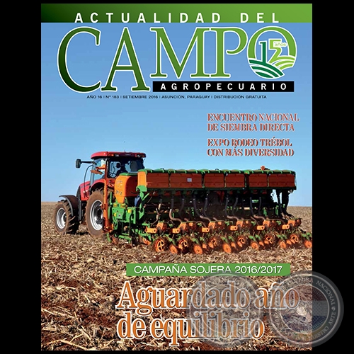 CAMPO AGROPECUARIO - AÑO 16 - NÚMERO 183 - SETIEMBRE 2016 - REVISTA DIGITAL